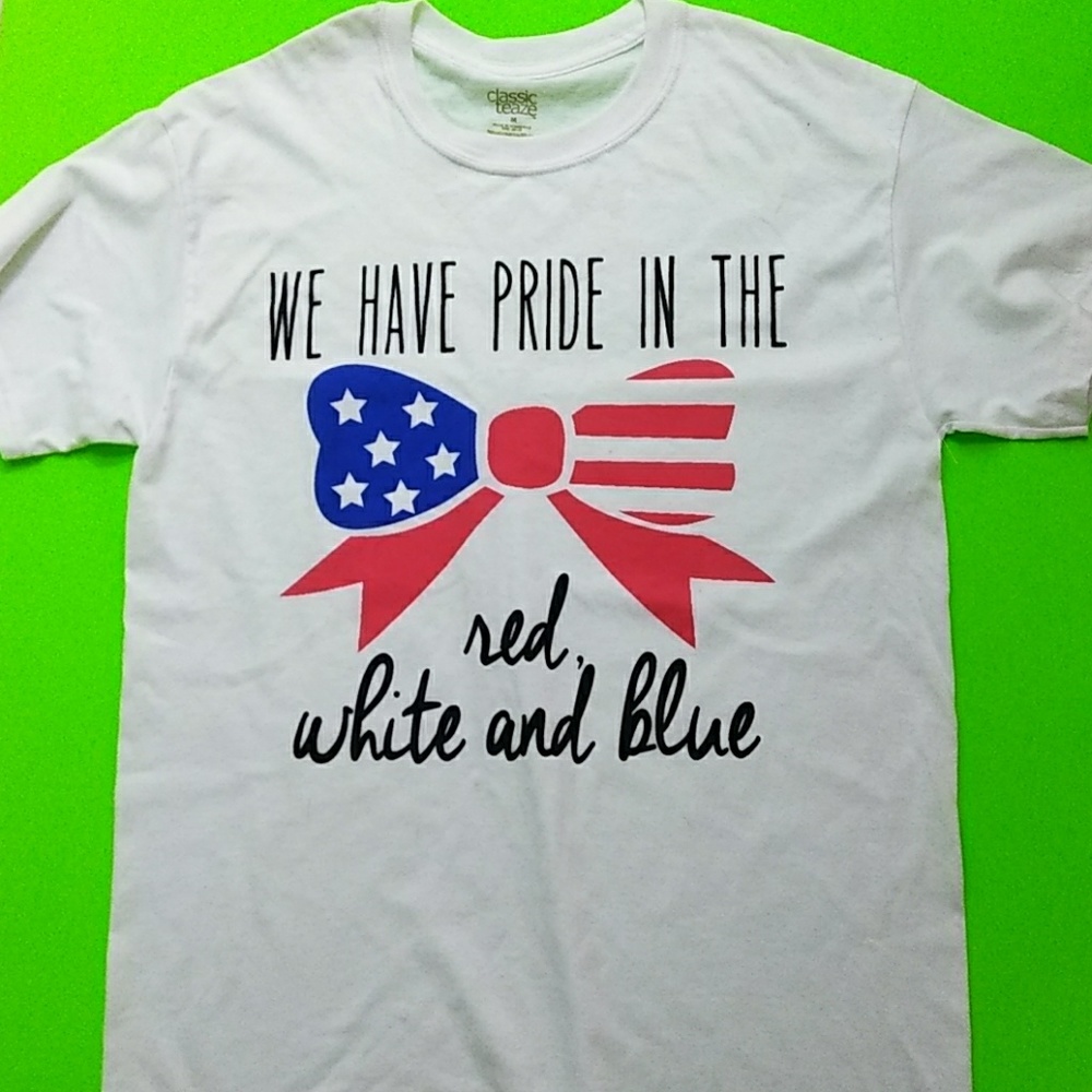 😻 4/$25 American Pride T-Shirt by Classic Teaze - M NWOT